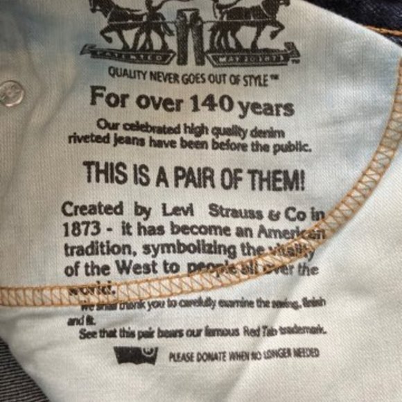 Levi's 505 Dark Blue Jeans - Men's - Picture 12 of 12